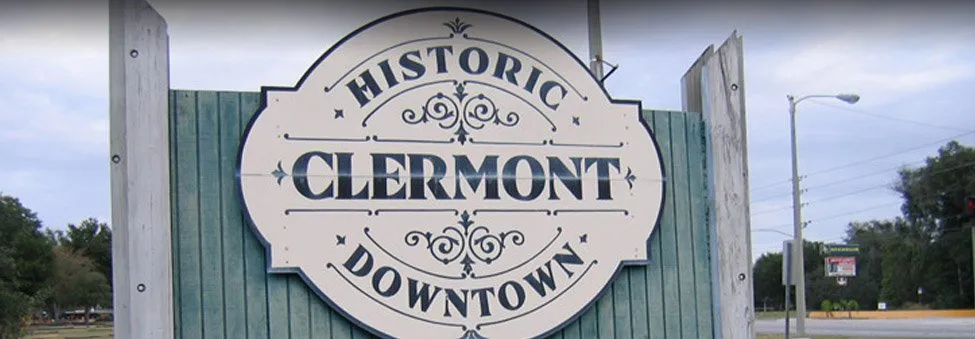 clermont historic downtown sign