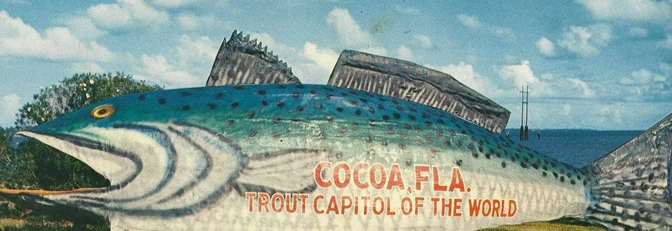 giant grout that says cocoa, FLA.