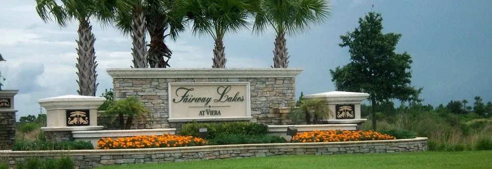 fairway lakes at viera entrance sign